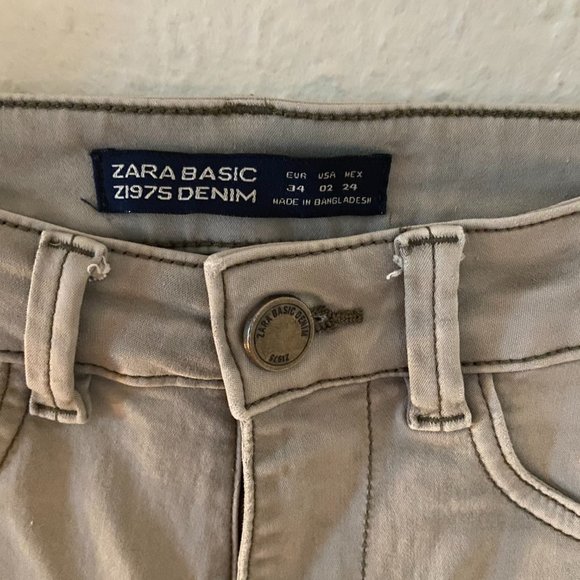 Light Green / Tan Denim - Zara - Picture 6 of 6